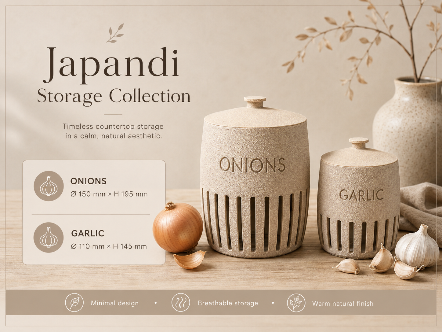Onions & garlic jar - 1