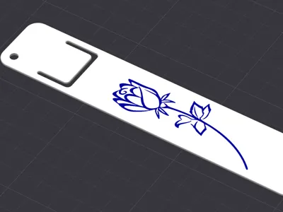 rose book mark