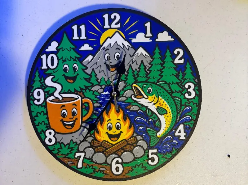Adventure Buddies Camp Clock