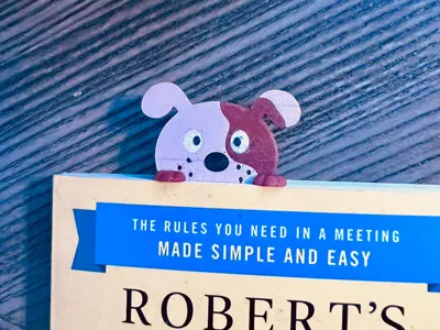 Peeking Puppy Bookmark