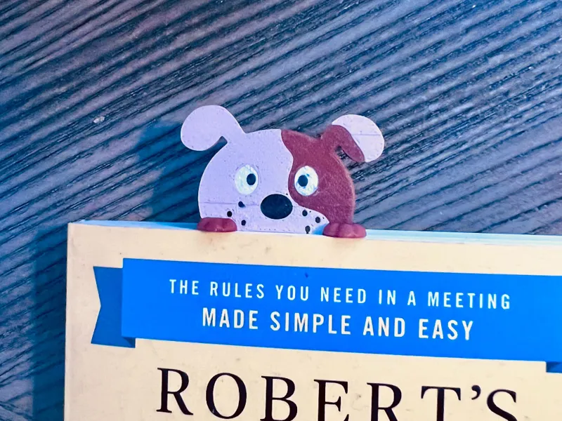 Peeking Puppy Bookmark
