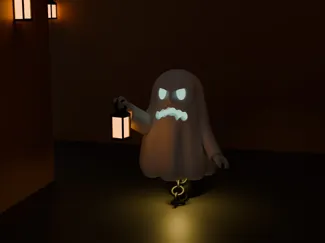 Version 3 du fantôme en lévitation 