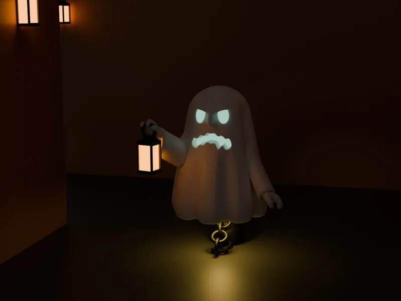 Version 3 du fantôme en lévitation 