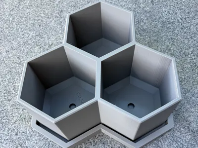 Herb Pot 3-piece Set with Saucer