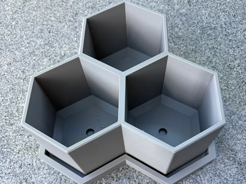 Kräutertopf 3er Set mit Untersetzer
