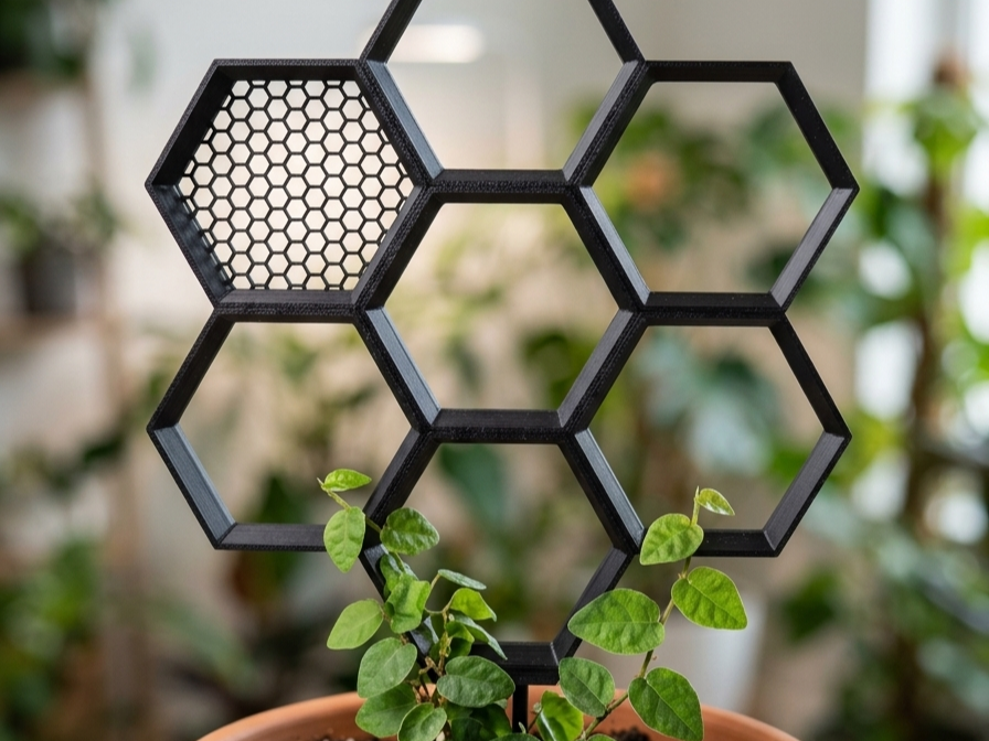 HexGrow Inlay: Wabe für modulares Rankgitter