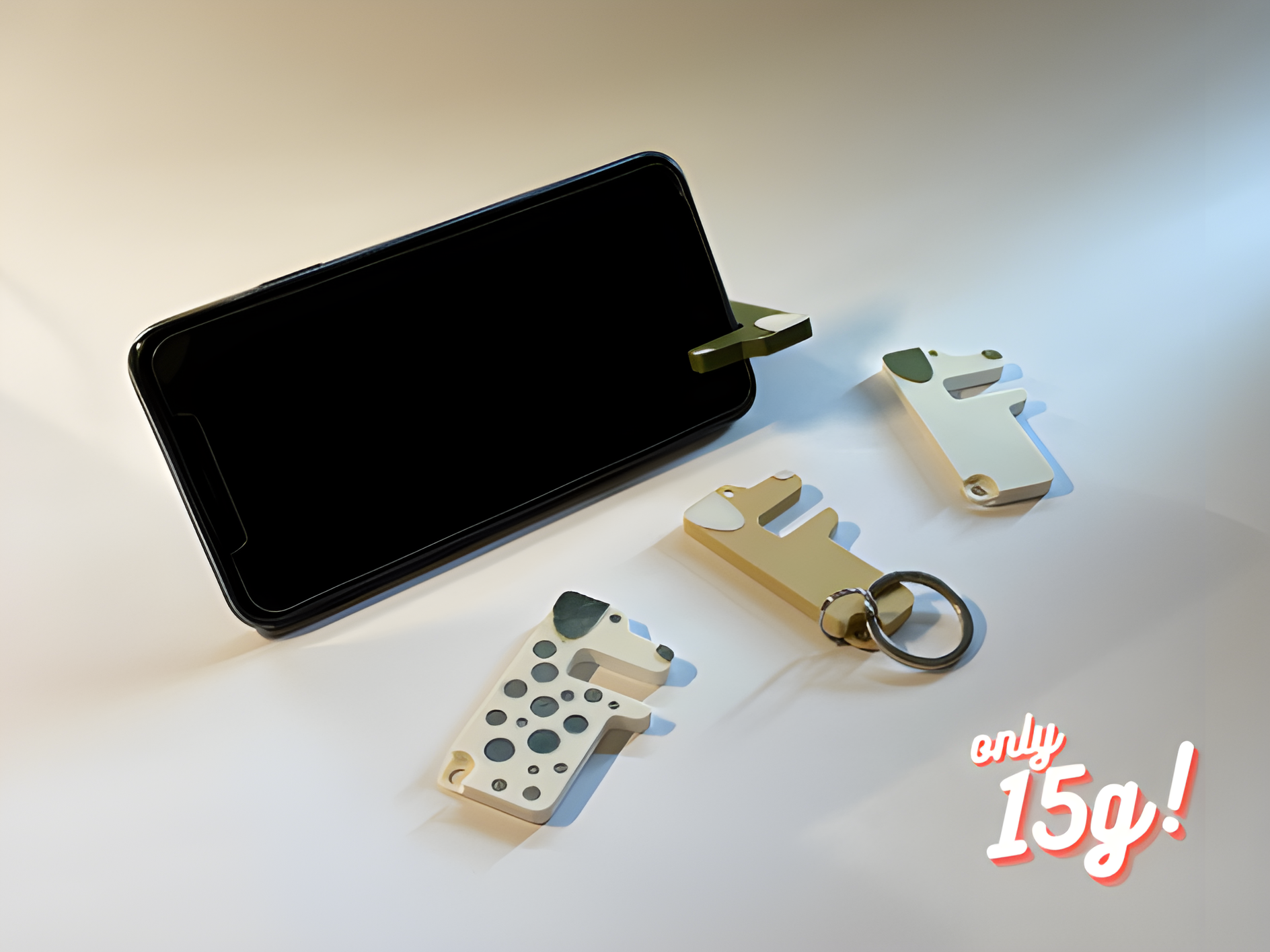 dog phone stand - keychain