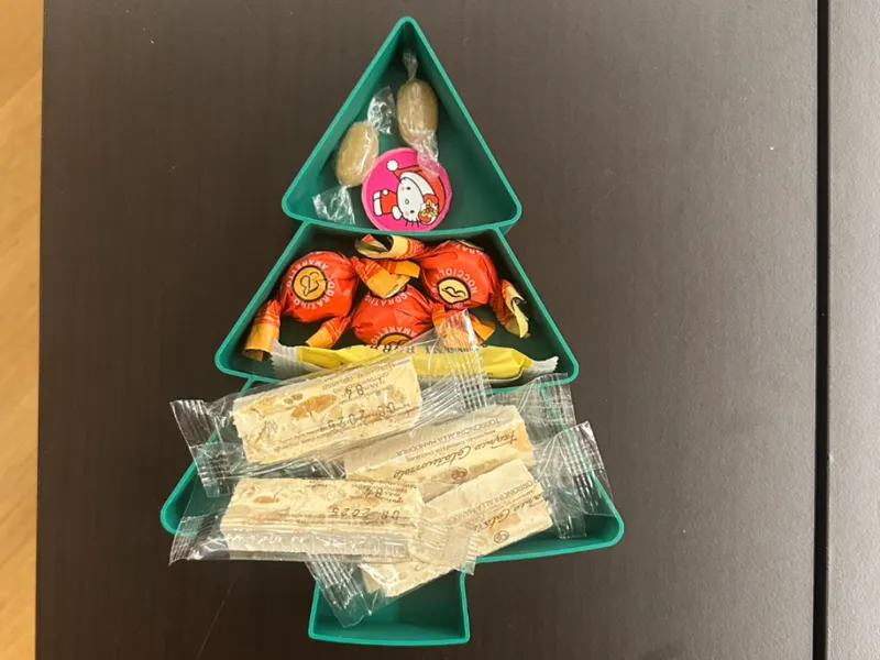 Christmas tree plate