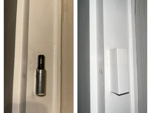 Cache pour charnière de porte