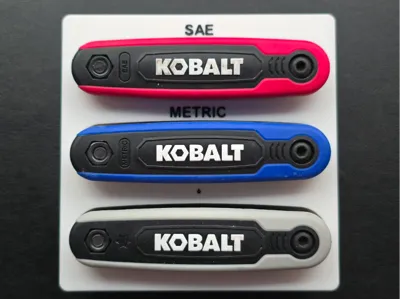 Kobalt Folding Tool Hex and Torx - Gridfinity 