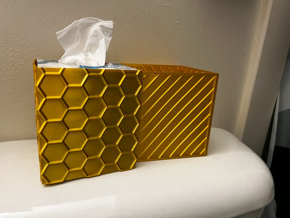 Kleenex / Tissue Box Cover Vase Mode, 3 designs by Jason MakerWorld