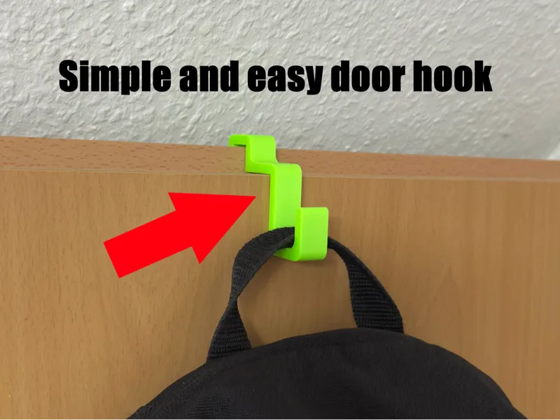 Door Hook – Easy Snap-On Over-the-Door Hook