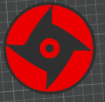 Shisui Sharingan coaster Naruto 93mm Mangekyou