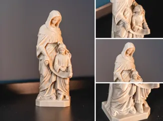 Saint Mary with Jesus Statue