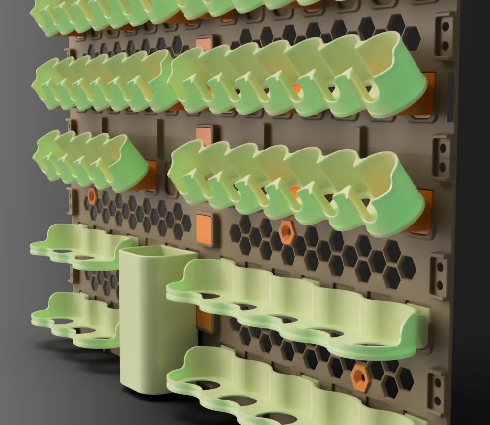 Upgraded Modular Paint Rack/Shelf by warlogh MakerWorld