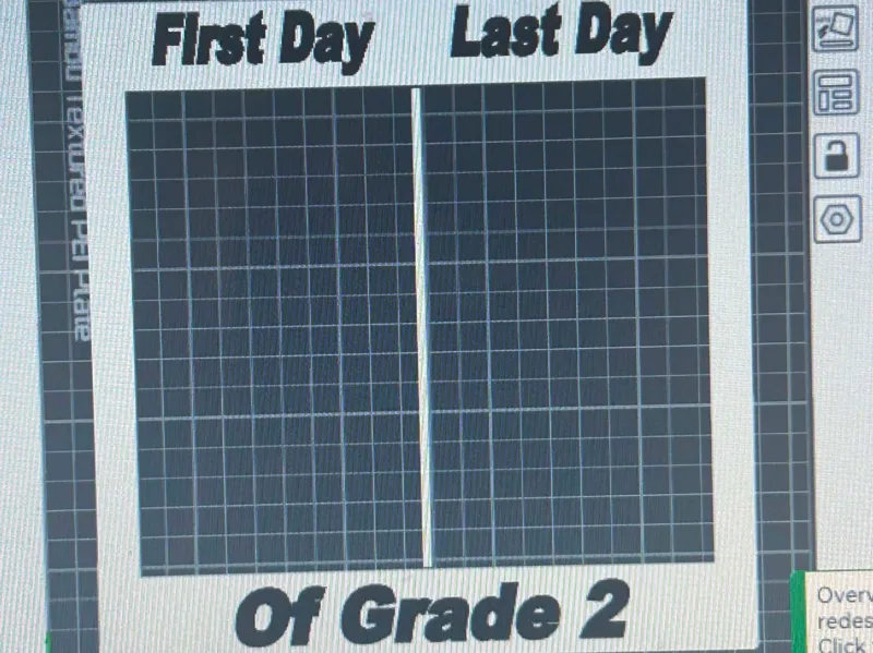 first last day of grade photo frame 