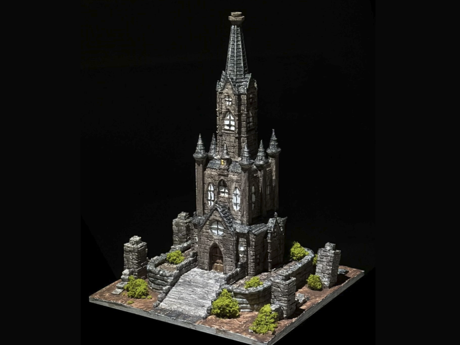 Mittelalter Turm Diorama Miniatur Modell