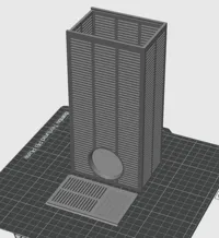 Large box with round hygrometer
