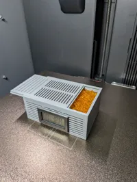 Small box with rectangle hygrometer