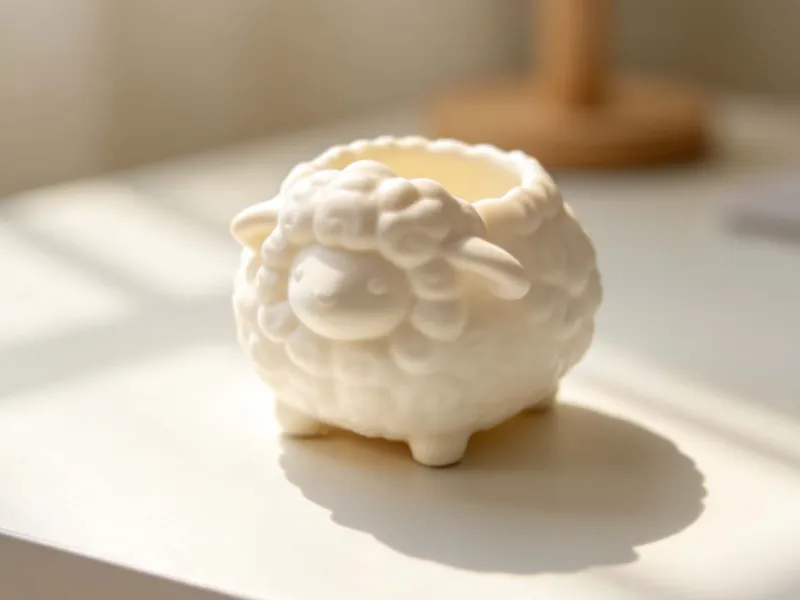 小羊容器 可爱