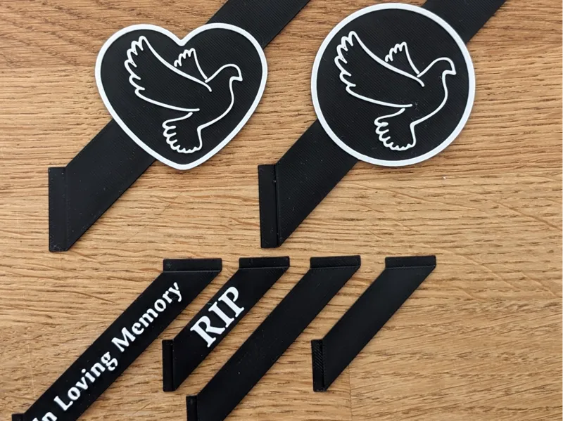 Mourning Ribbon for Frame