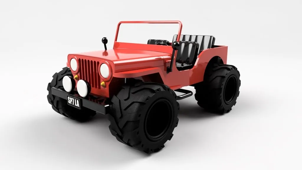 WILLYS JEEP - Model kit view 3