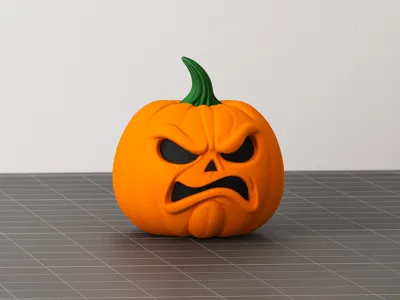 Scary Halloween Pumpkin – 3D Print Model