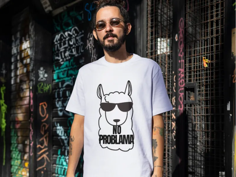 No Problama Tee The Chillest Llama T-Shirt Print