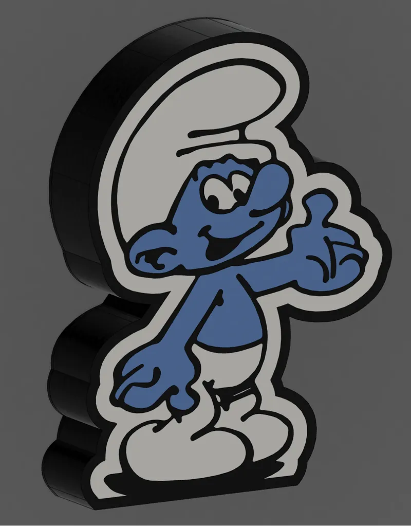 Smurf lightbox