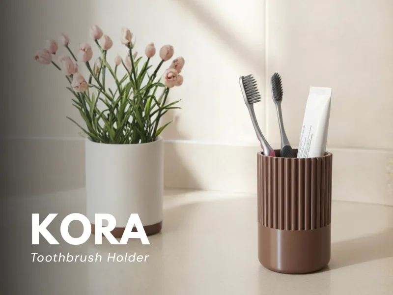 Toothbrush & Toothpaste Holder – Drainage Base