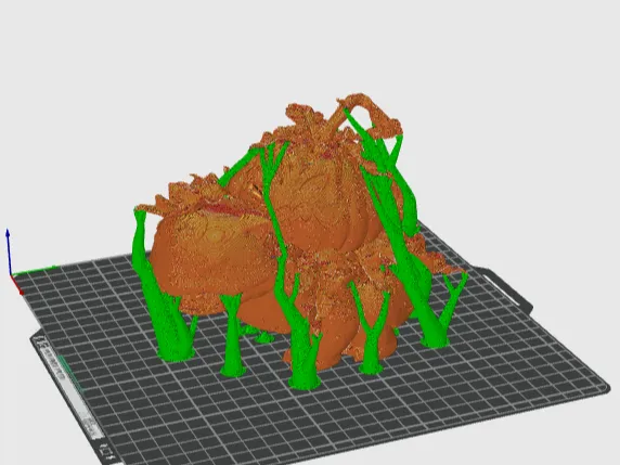 Figurine dragon-plante version Halloween