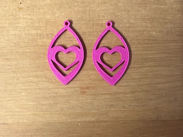 heart earrings