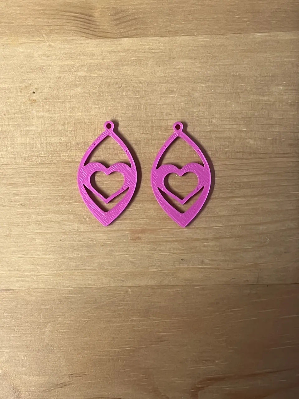 heart earrings view 2