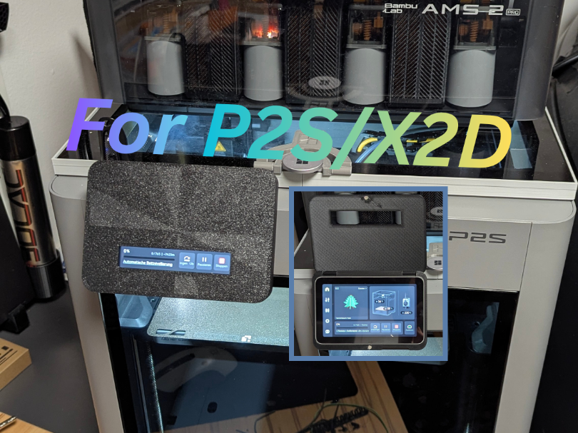 P2S und X2D Displayschutz Klappdeckel 