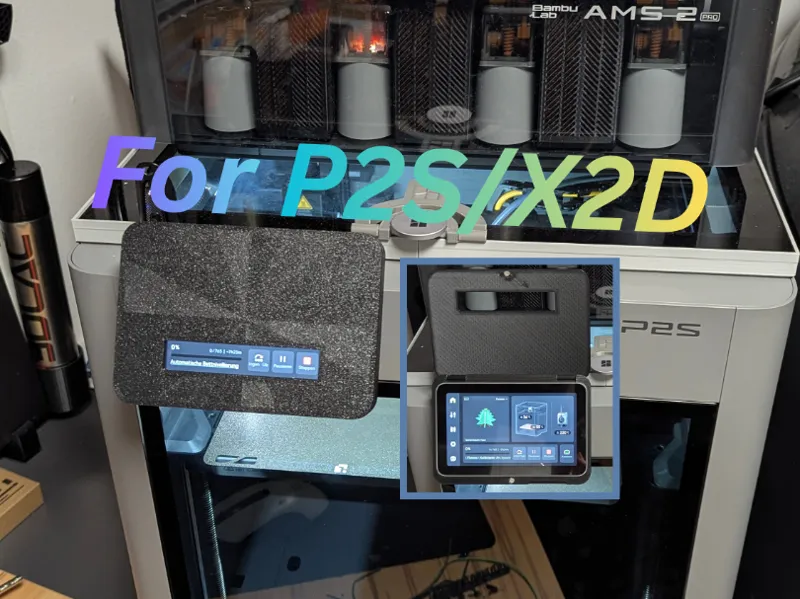 P2S und X2D Displayschutz Klappdeckel 