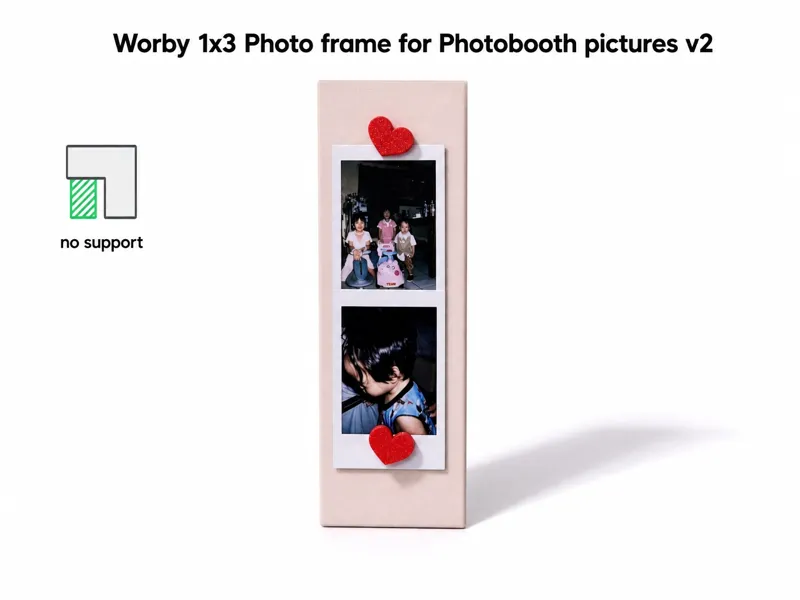 Worby 1x3 Photo frame for Photobooth pictures v2