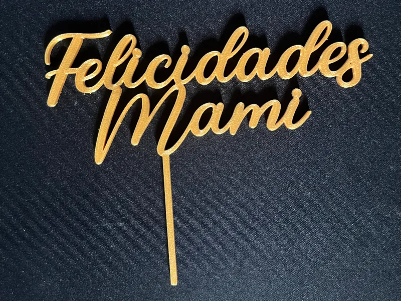 Topper Felicidades Mami