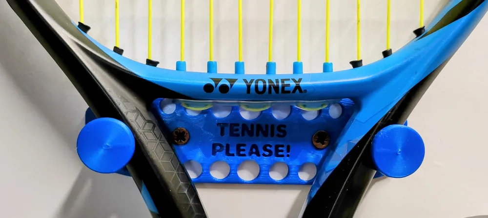 Tennis Racket Rest Wall-mounted Tennis Racket Holder by Darkduke986 MakerWorld: Download ...