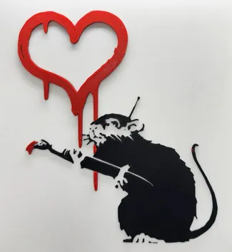 Banksy's Love Rat - AMS version