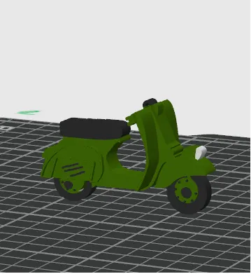3D Low Light Vespa Keychain