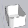 2, Rounded edge box, dimensions 13.7cm x 17.6cm x 10.9cm