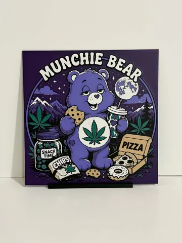 Cuadro decorativo en 3D: Munchie Bear Hueforge — vista de referencia 4