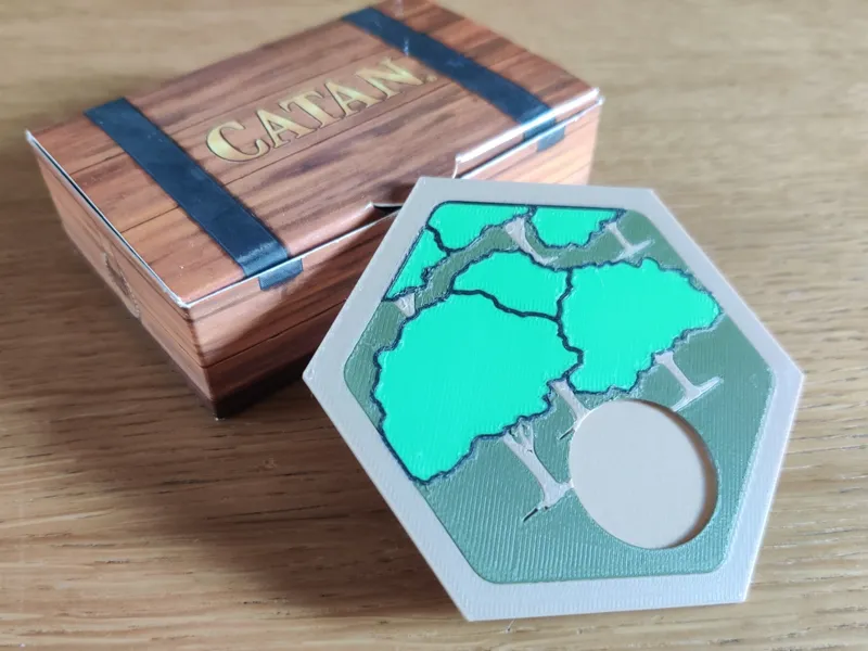 Settlers of Catan - Wood/lumber/log tile