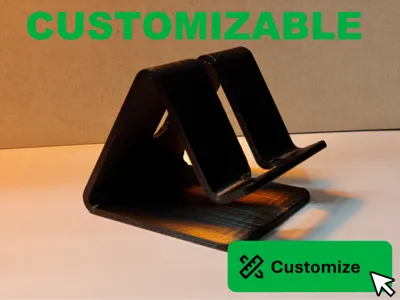 Parametric phone stand