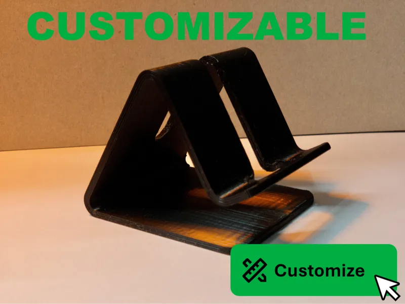 Parametric phone stand
