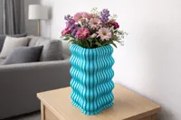 Collection de vases ondulés à rayures verticales — photo 7