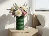 Collection de vases ondulés à rayures verticales — photo 9