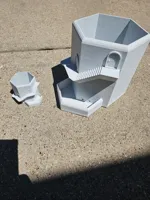 Jardinière château hexagonale avec drainage — photo 9
