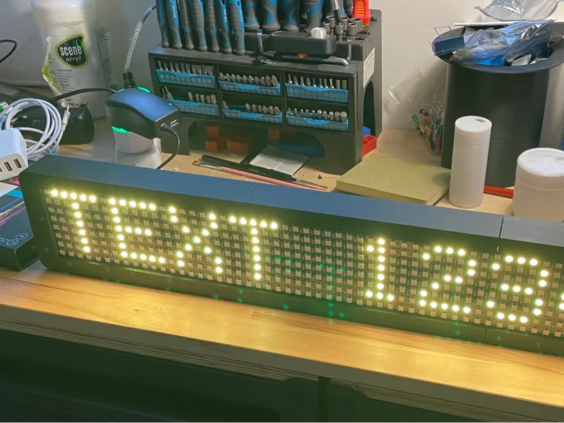 Rahmen für WS2812B 2 x 8 x 32 LEDs NeoPixel-Matrix