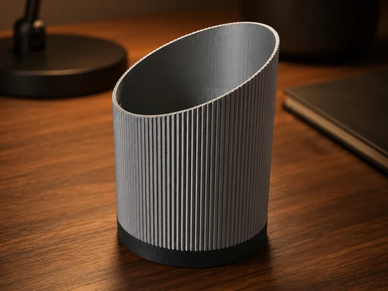 Japandi Office Desk Organizer Pen Holder Circle 2